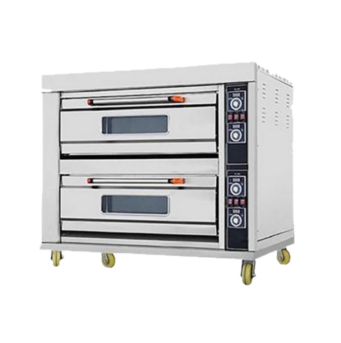 Two Deck 4 Trays Electric Baking Oven Premier Commercial