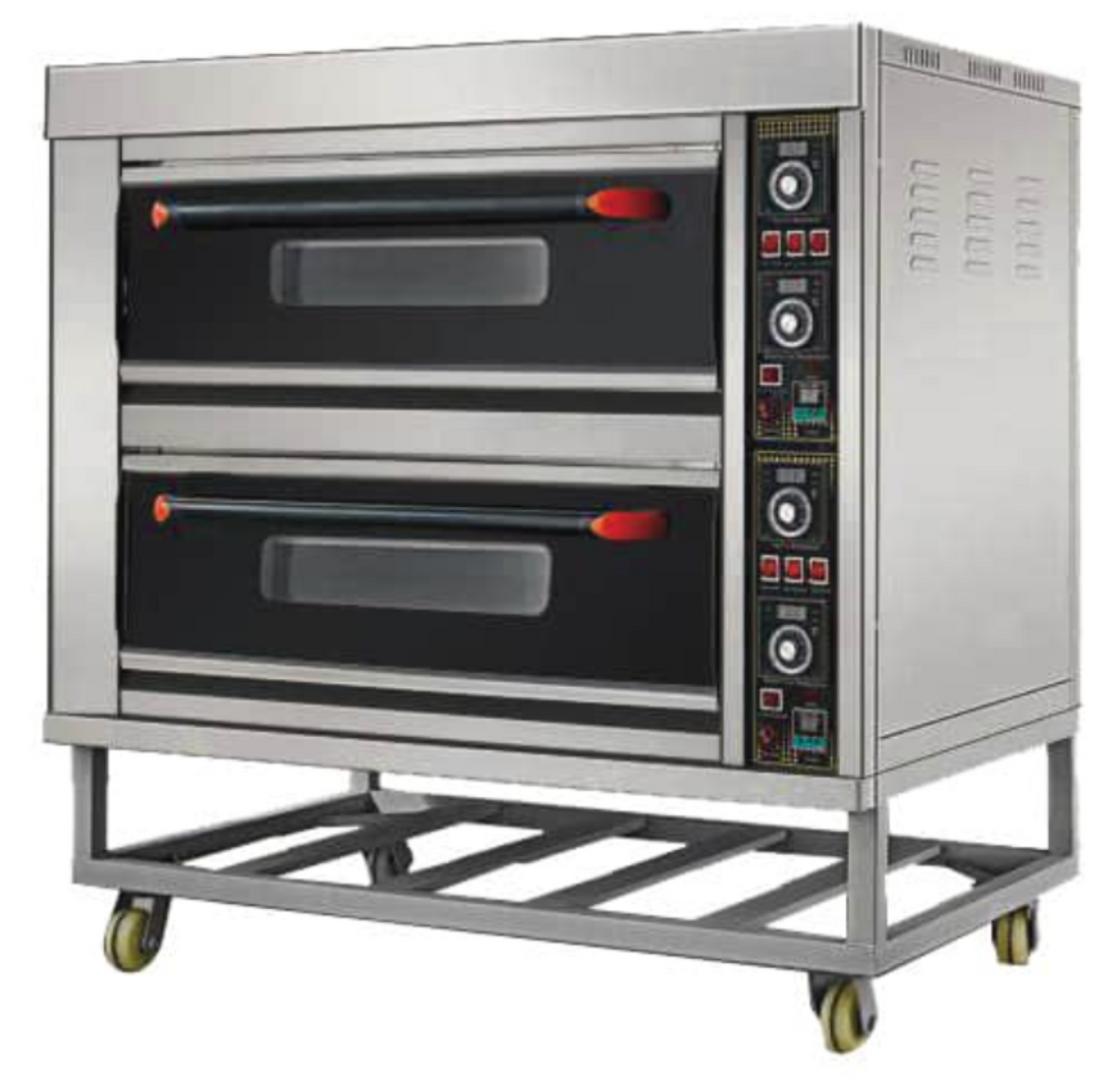 Two Deck 4 Trays Electric Baking Oven Premier Commercial