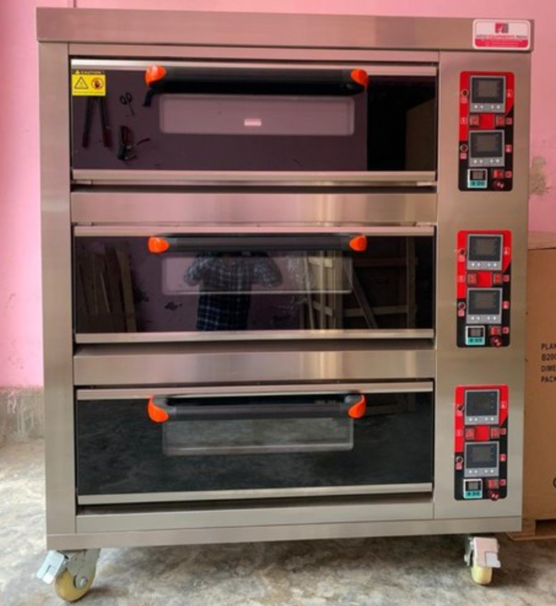 Three Deck 6 Trays Premier Baking Oven Commercial Electric