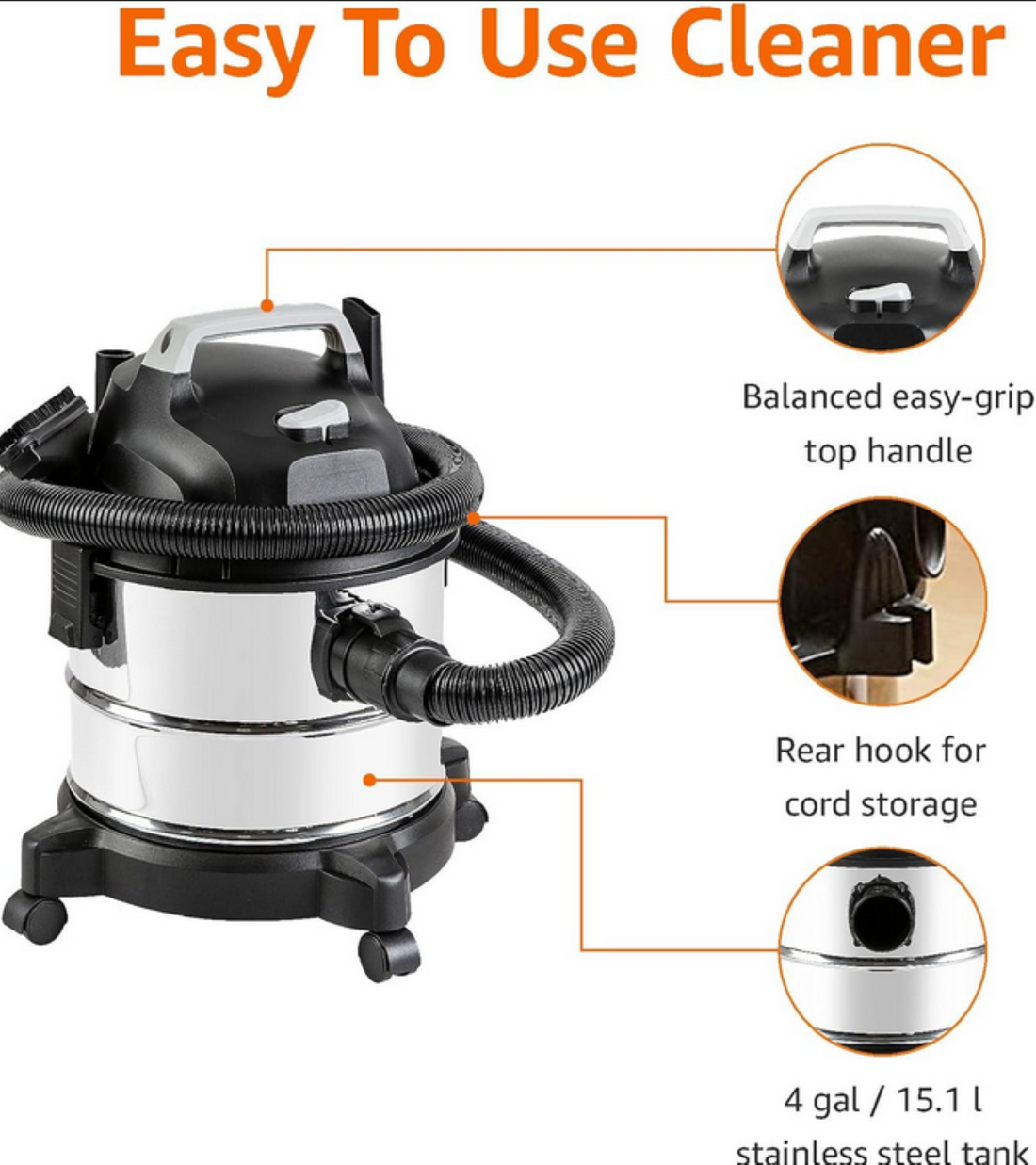 20L Wet and Dy Vacuum Cleaner Lenhard Germany