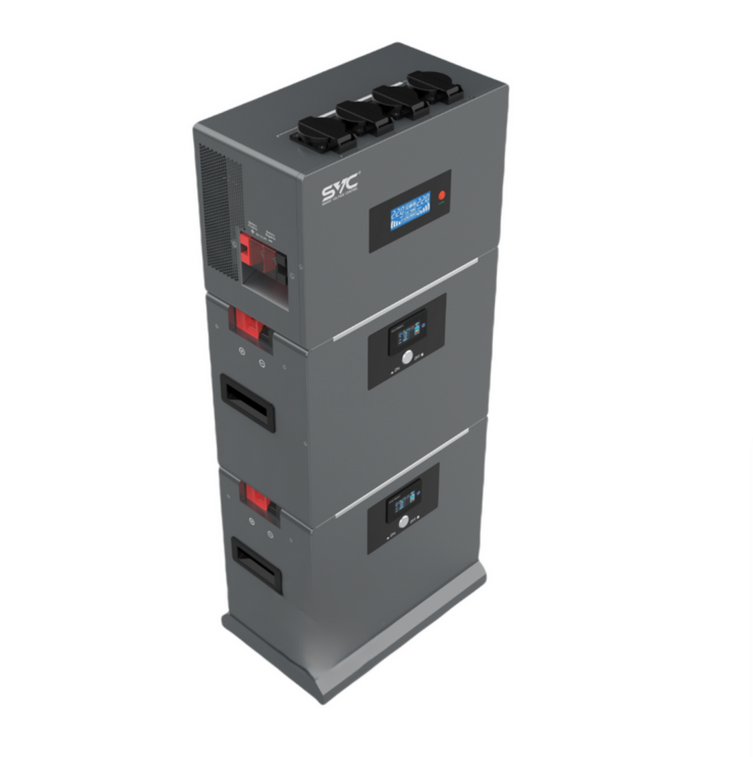 1.2KW SVC Solar All in One Kit 1200w -2pcs 1kw Lithium Batteries + 1.2kw Inverter