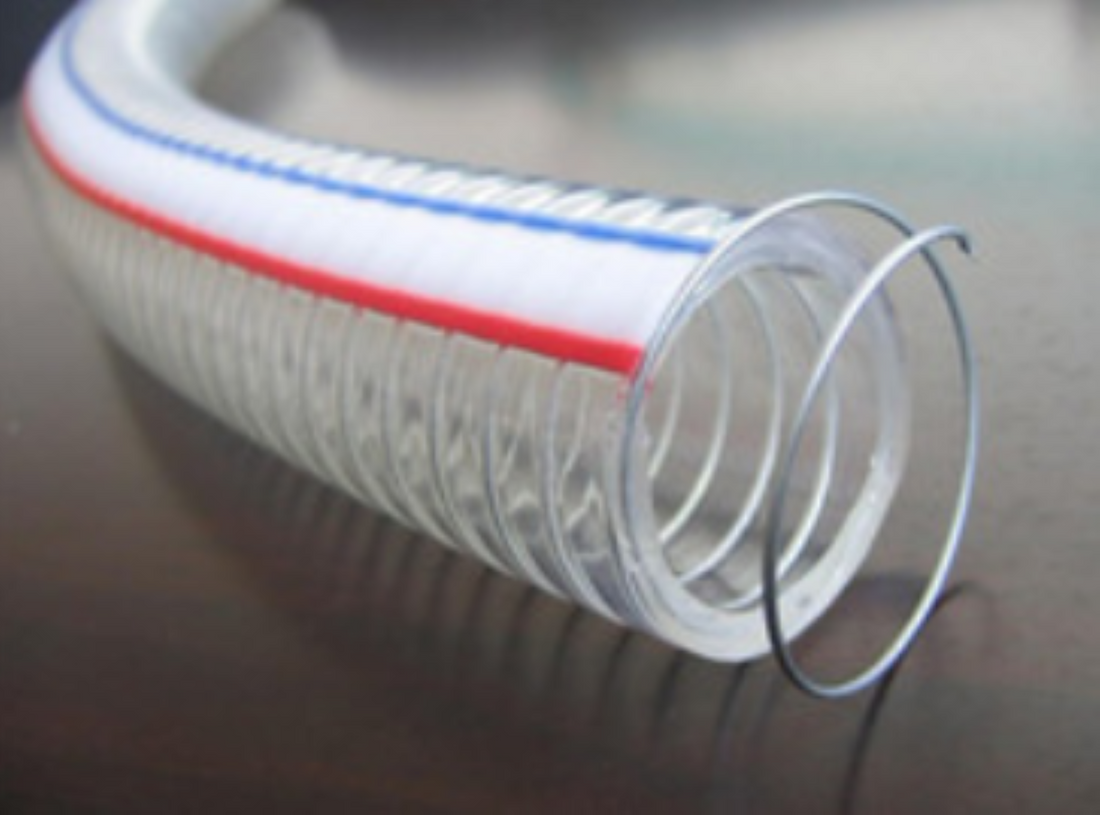 1.5" 30m Clear Steel Wire Braided Suction Pipe