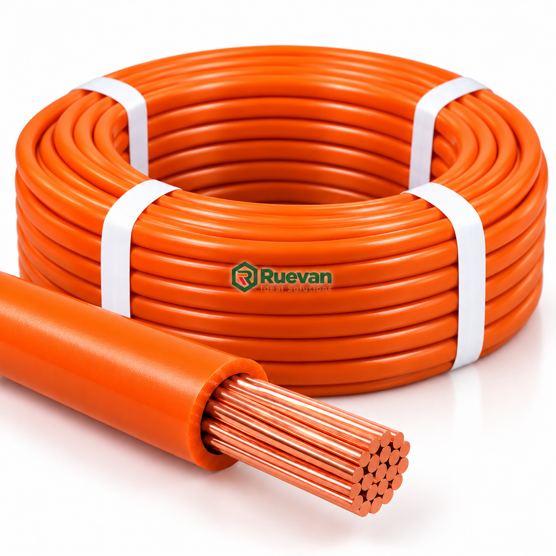 35mm² Auto Battery Cable – Flexible Battery Cable Orange (Full Roll)