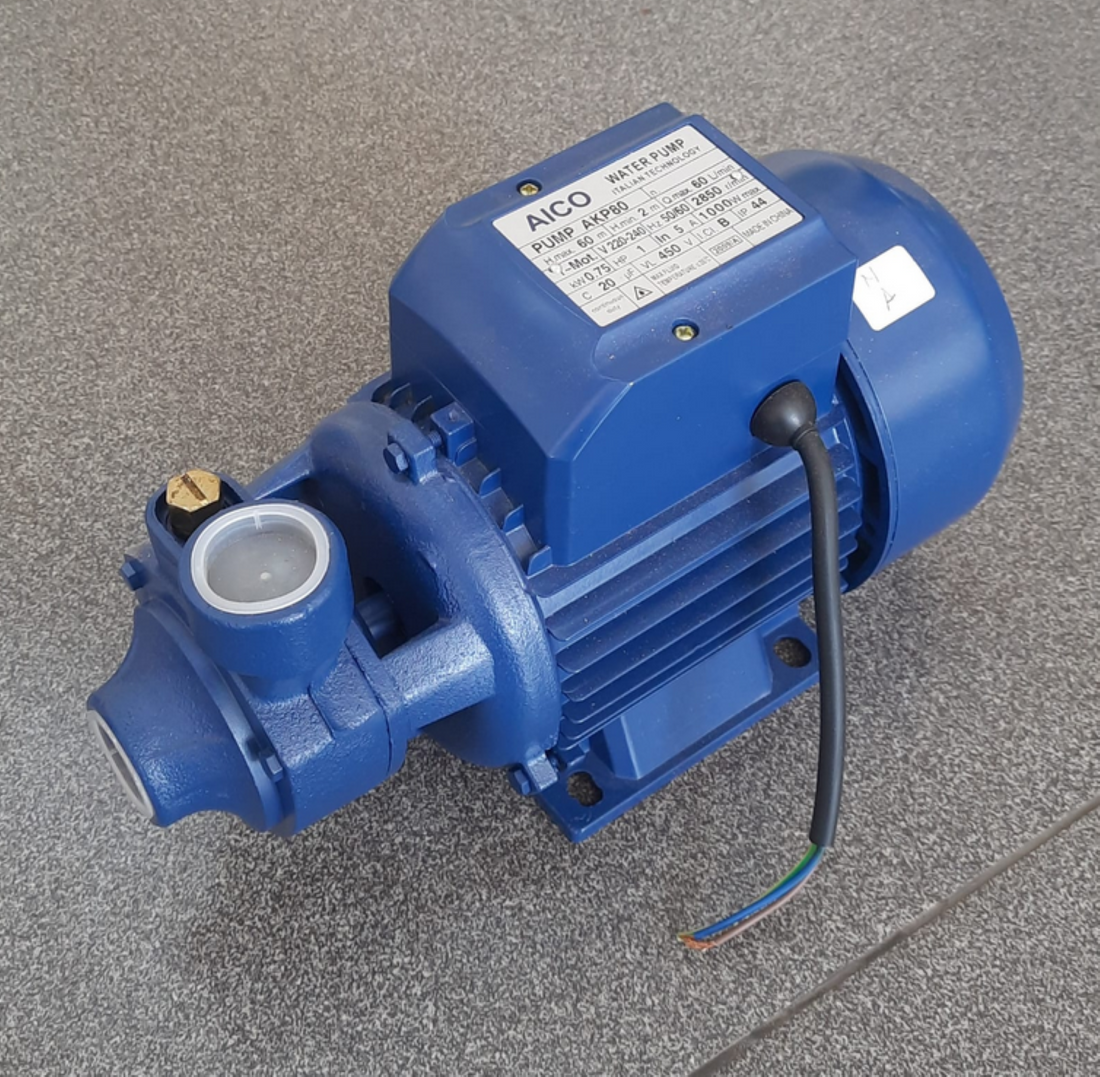 1hp 60m 50L/min Centrifugal Water Booster Pump 750w AKP80 Cast Iron 1ph Aico Japan