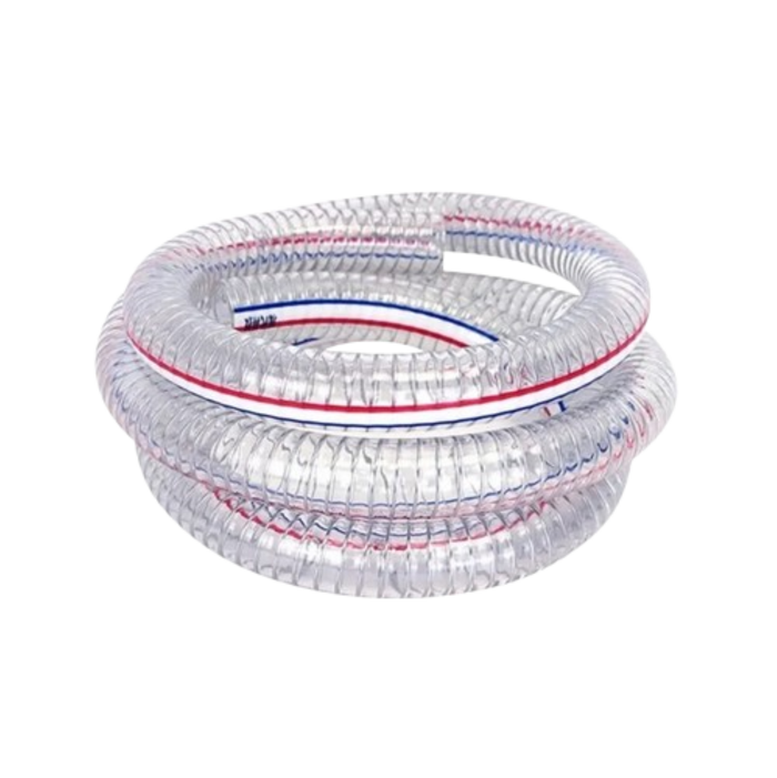 1.5" 30m Clear Steel Wire Braided Suction Pipe
