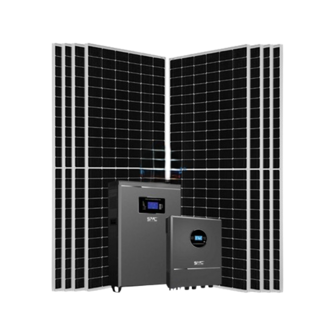 6kw SVC Lithium Solar 6000w 48v Kit - 5.12kw Lithium Battery