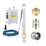130m 1.5kw 2hp Borehole Submersible AC Pump 3000L/h Premier 4SDM 3/18