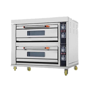 Two Deck 4 Trays Electric Baking Oven Premier Commercial