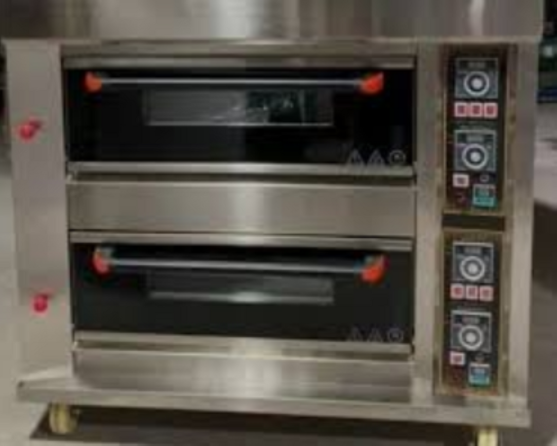 Two Deck 4 Trays Electric Baking Oven Premier Commercial