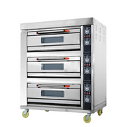 Three Deck 6 Trays Premier Baking Oven Commercial Electric