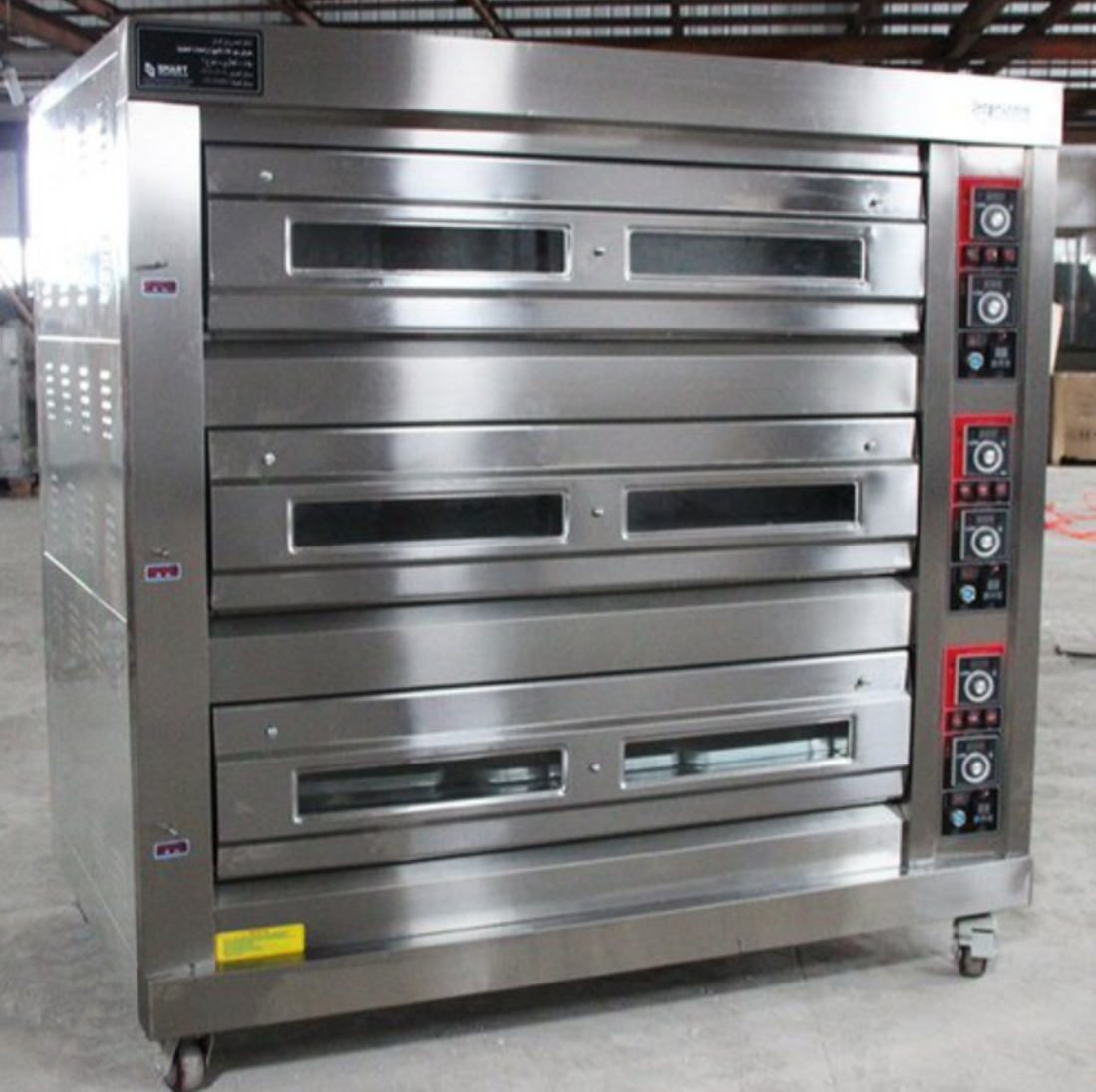Three Deck 6 Trays Premier Baking Oven Commercial Electric