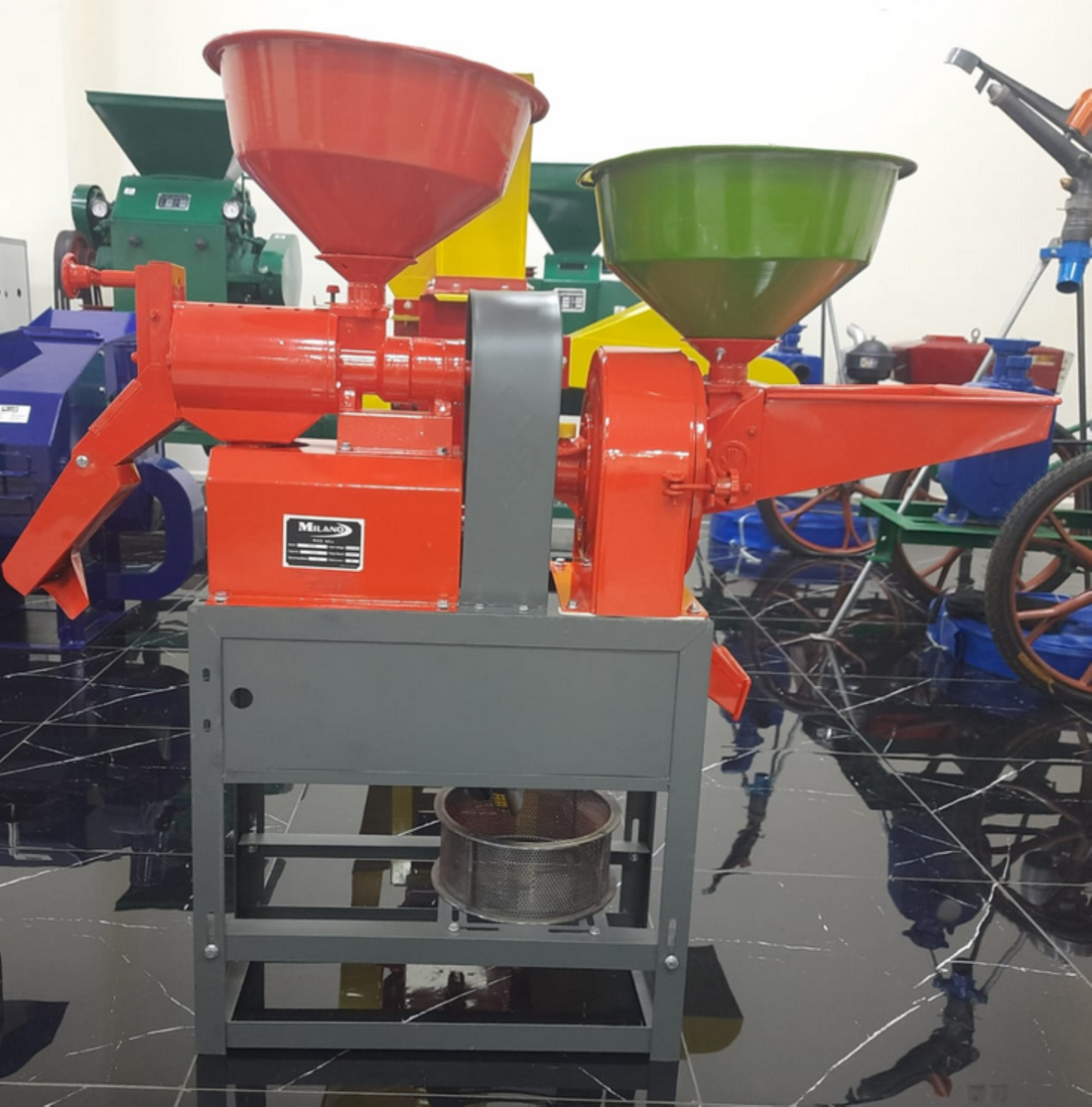 Rice and Maize Mill 200kg/hr Milano Italia MMRM With Motor