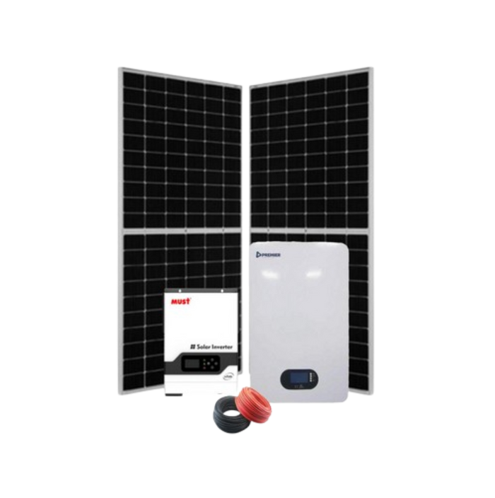 3kw 24v Lithium Solar Kit - Jinko Panels Must Inverter