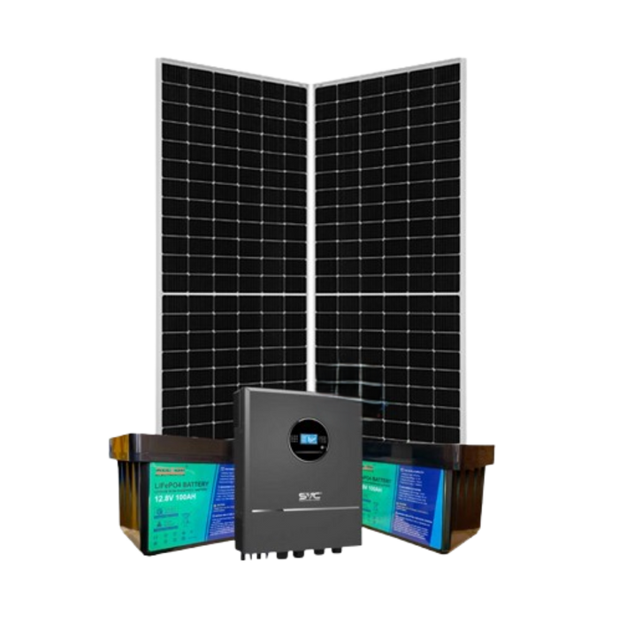 4kw Lithium Solar Kit - 100ah Lithium Battery Alltop SVC Inverter