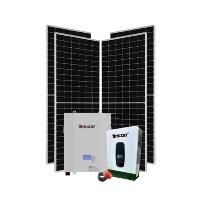 5.5kw 48v Amizar Lithium Solar Kit 5500w Solar Power System