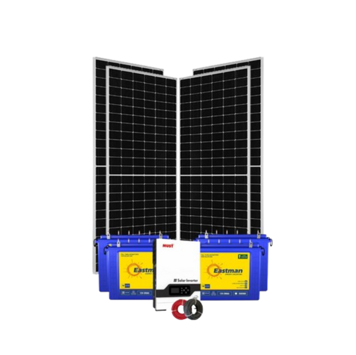 3kva Solar Power System Kit - Must Inverter Eastman Battery