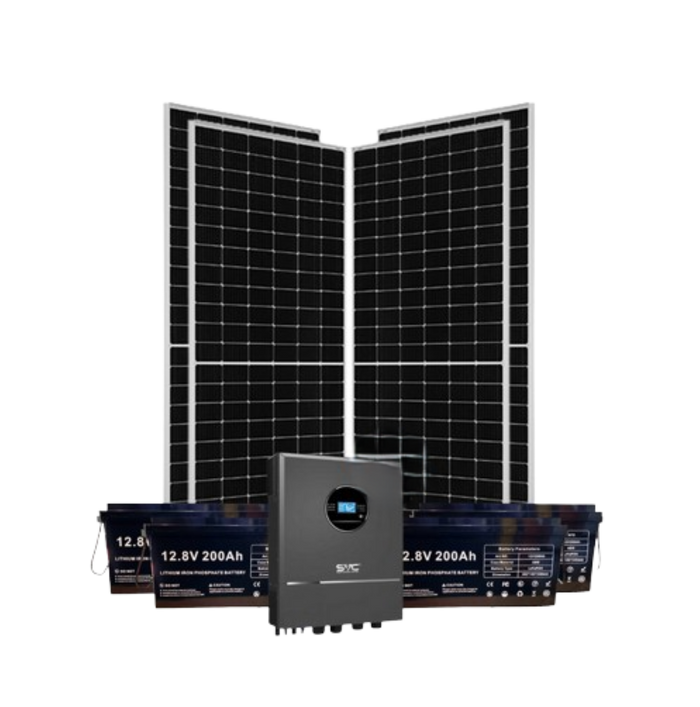 4kw Lithium Solar Kit - 200ah Lithium Battery Alltop SVC Inverter