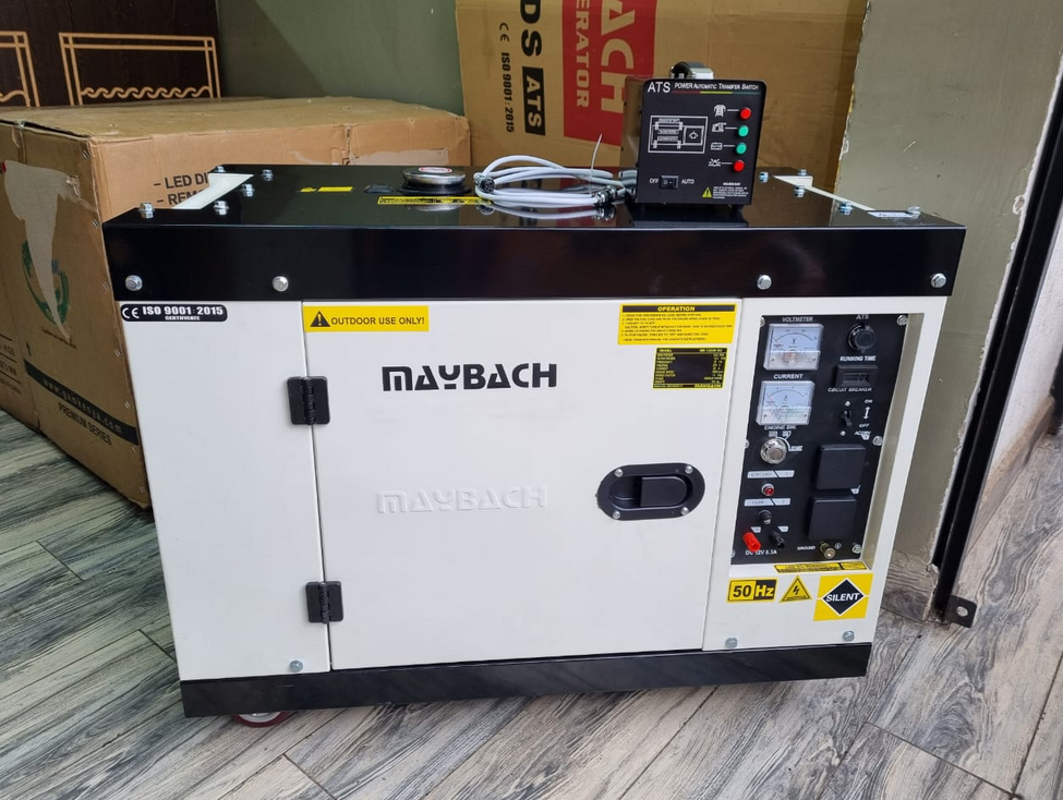 10kva Single Phase Silent Diesel Generator Maybach With ATS