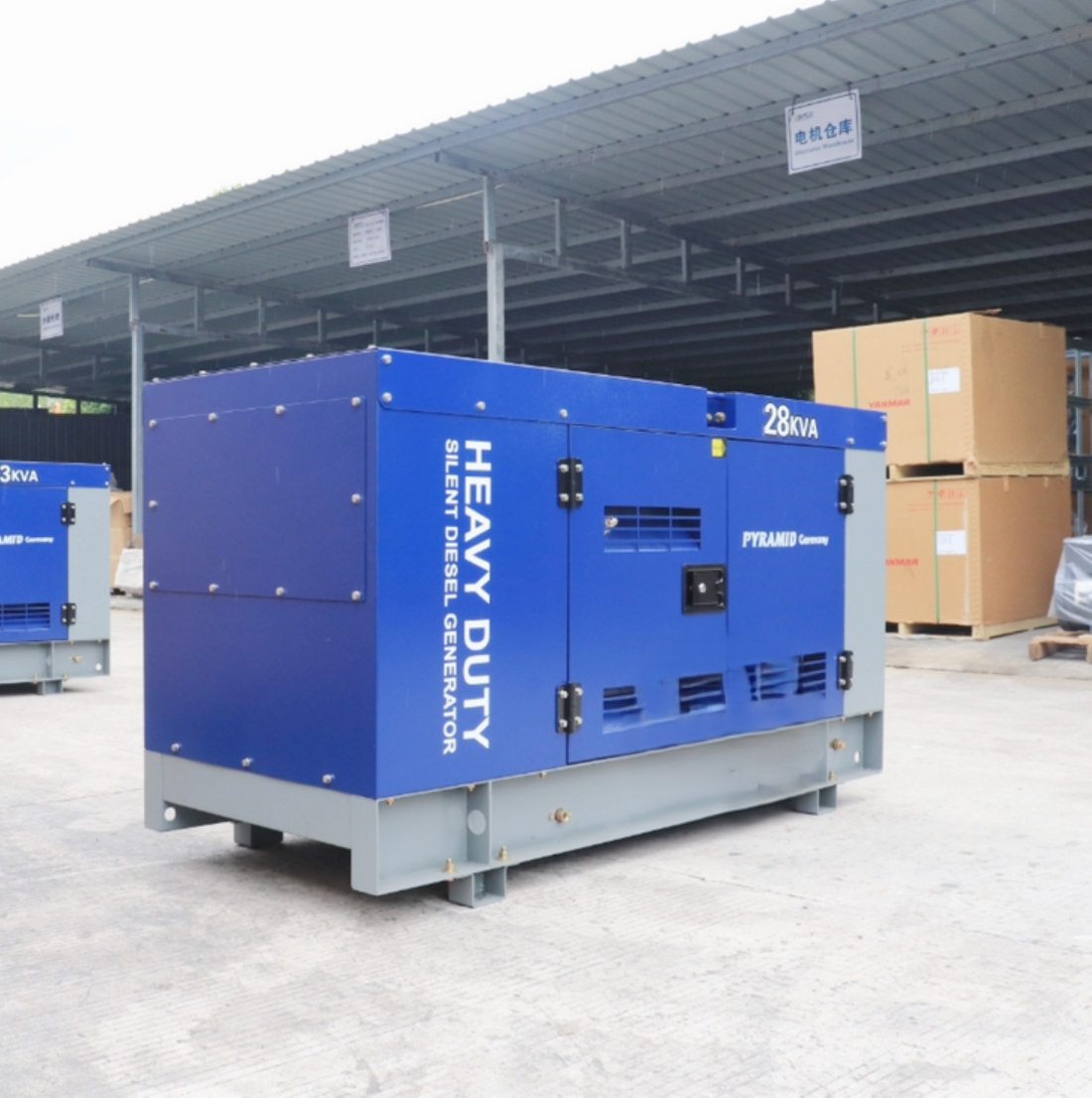 33kva 3Ph Pyramid Water Cooled Silent Diesel Generator With ATS