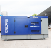 88kva 3ph Pyramid Water Cooled Silent Diesel Generator With ATS