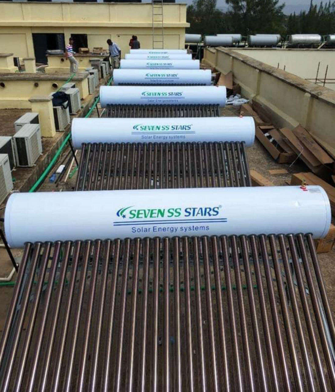 300L Galvanized Solar Water Heater Pressurized Seven SS