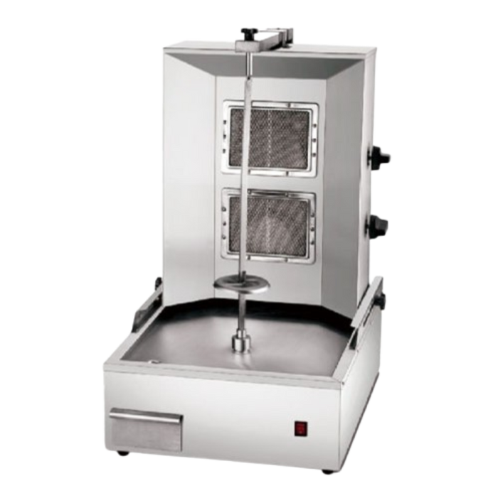 2 Burner Shawarma Gas Machine Commercial Grade Electric and Gas