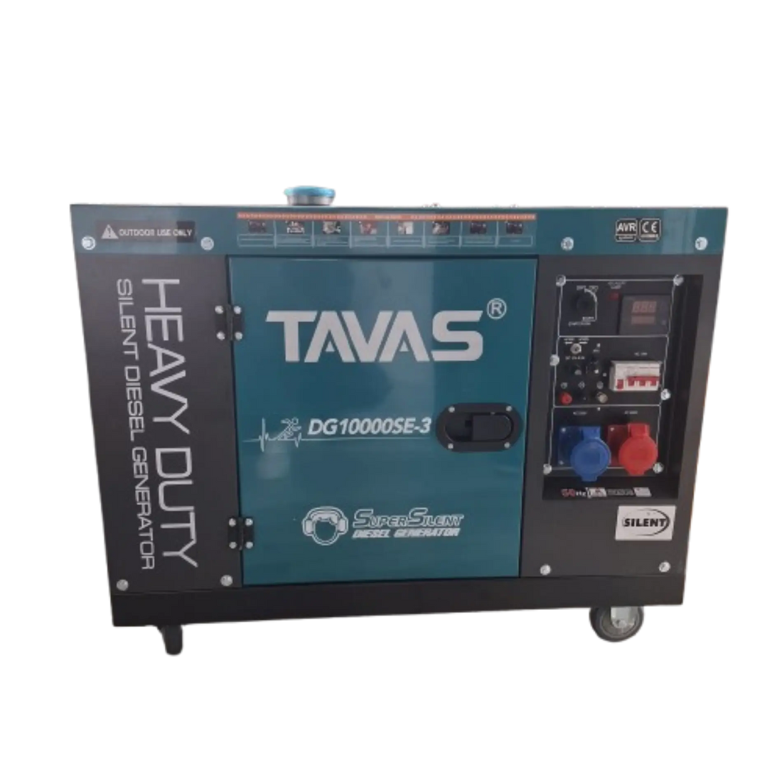 10kva TAVAS Diesel Silent Generator DG10000SE With ATS 3ph