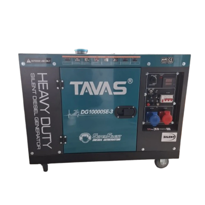 10kva TAVAS Diesel Silent Generator DG10000SE With ATS 3ph
