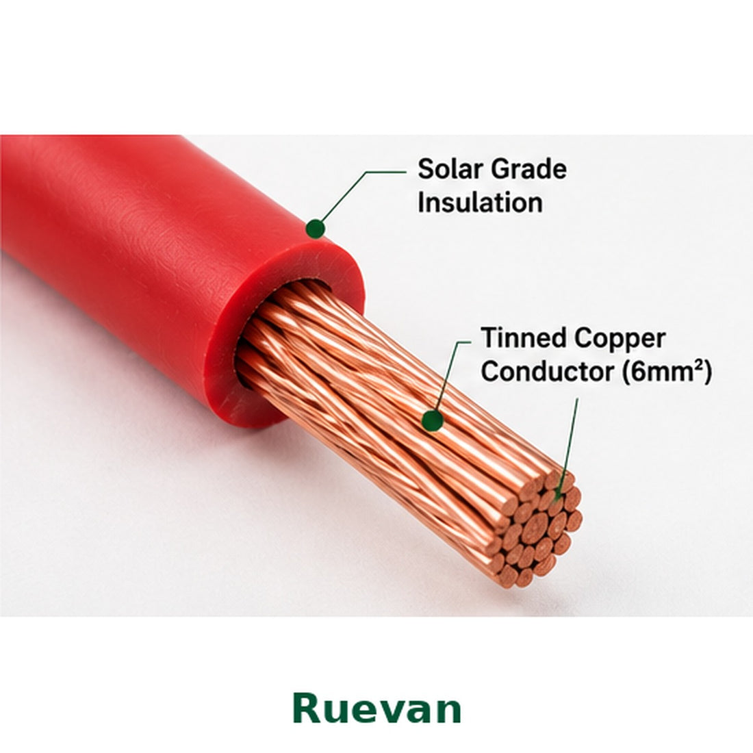 6.0mm PV Cable - Solar DC Cable Per Meter