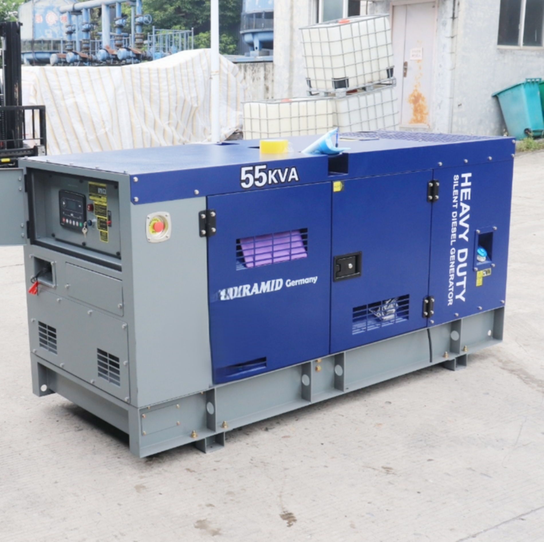 55kva 3ph Pyramid Water Cooled Silent Diesel Generator With ATS - Image 2