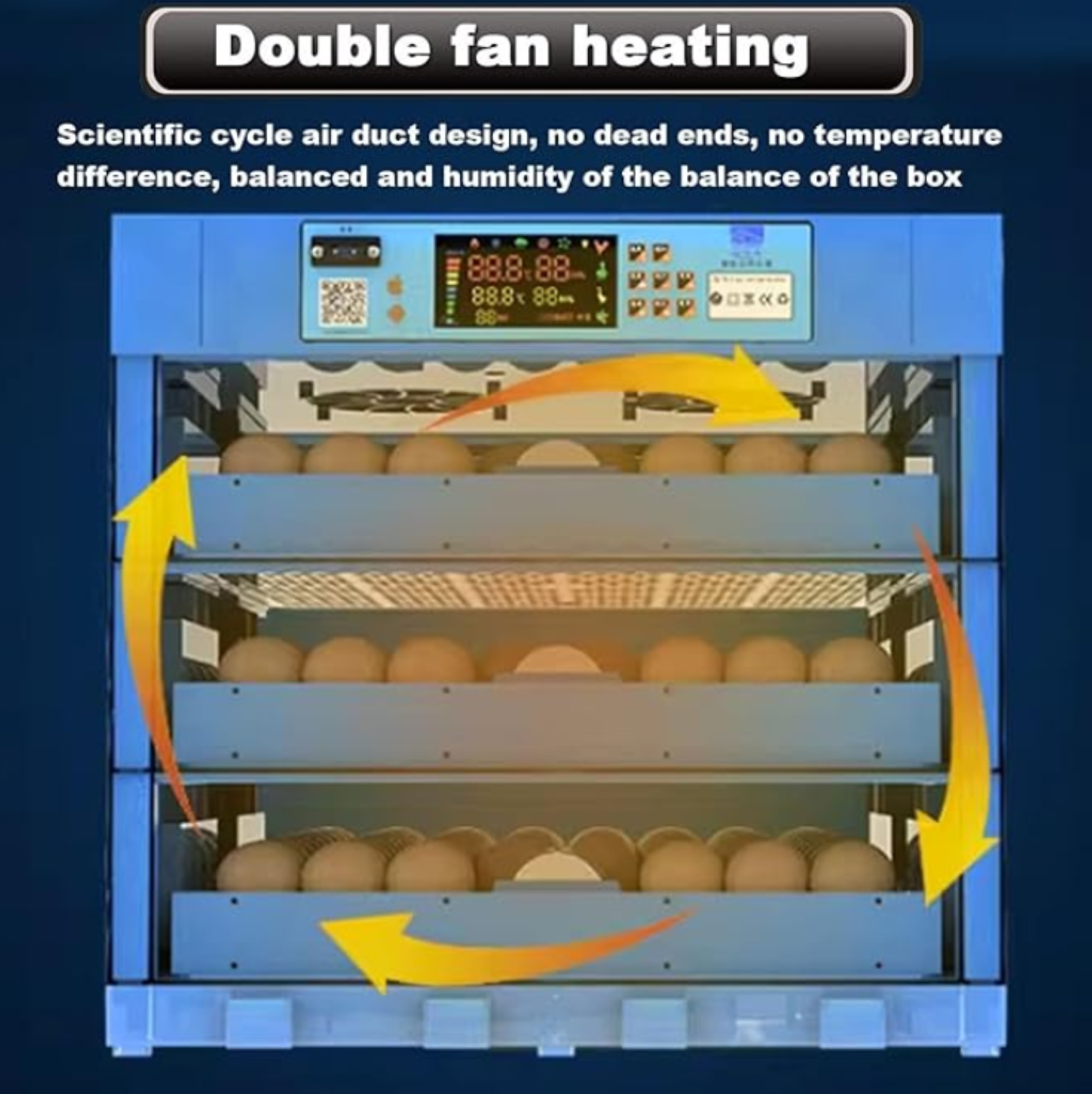 256 Eggs Incubator Imported Intelligent Automatic Egg Hatcher - Image 6