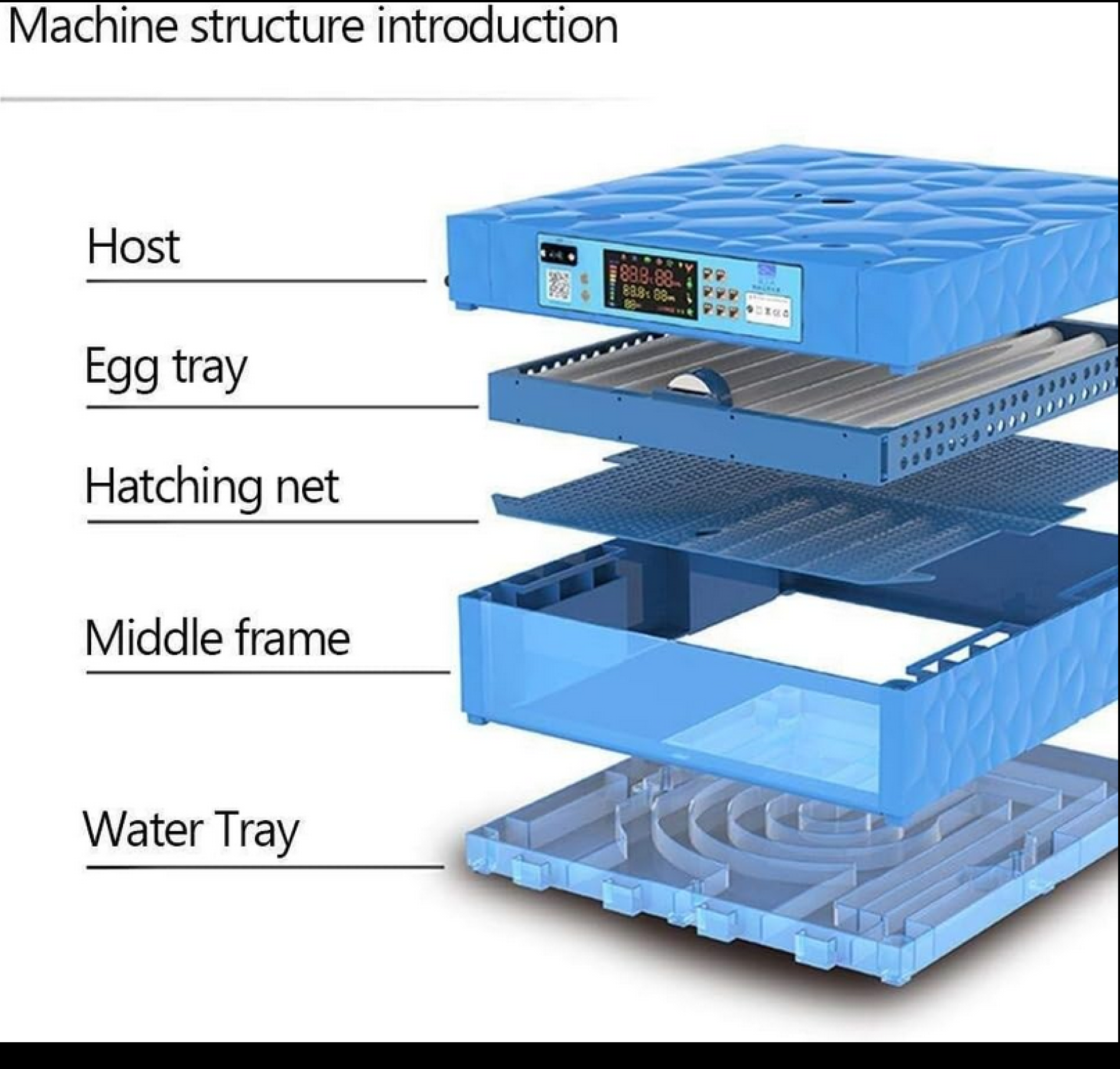 256 Eggs Incubator Imported Intelligent Automatic Egg Hatcher - Image 5