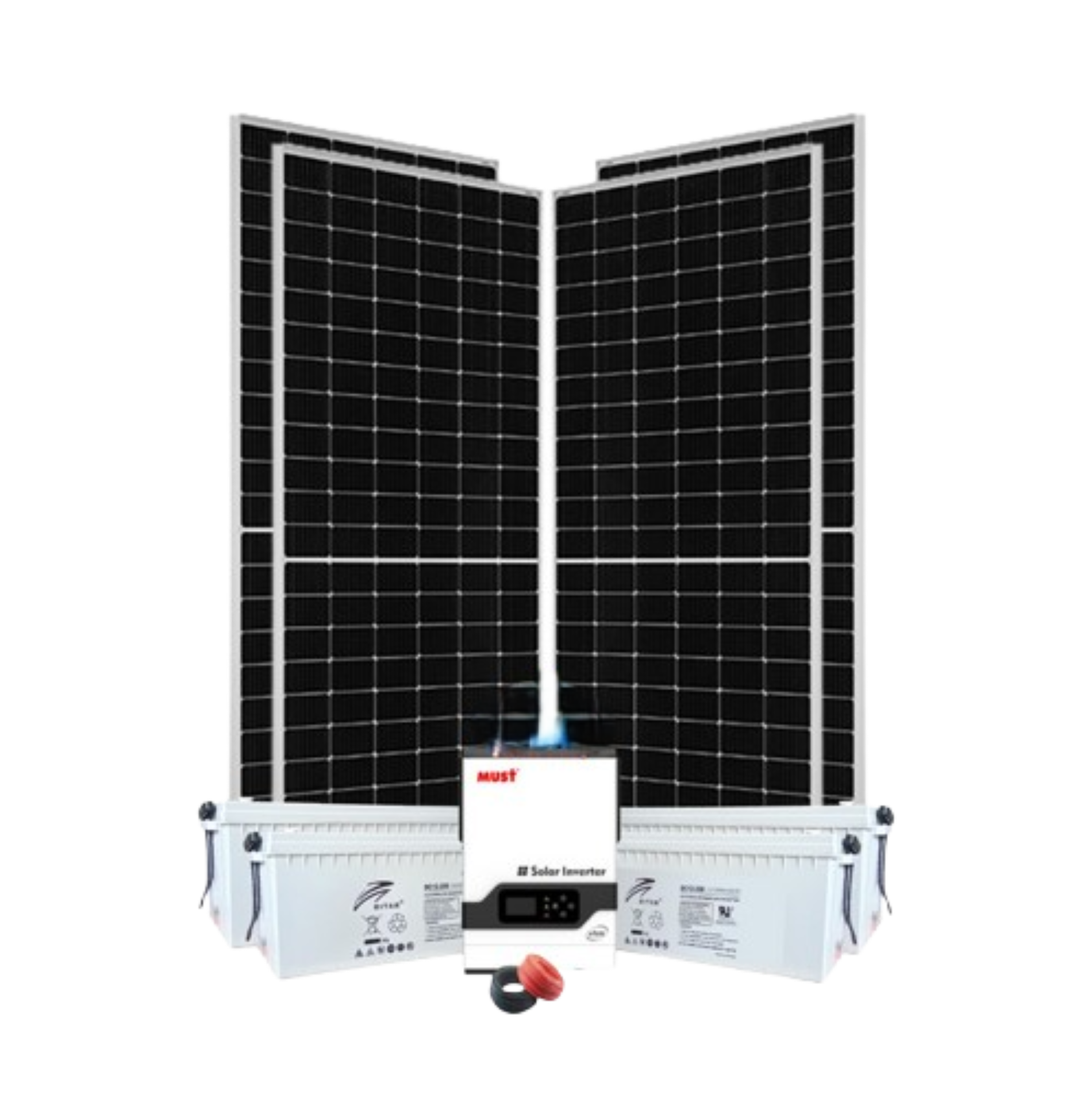 3.2Kw Solar Kit 3200watts 24v - Ritar Battery Must Inverter
