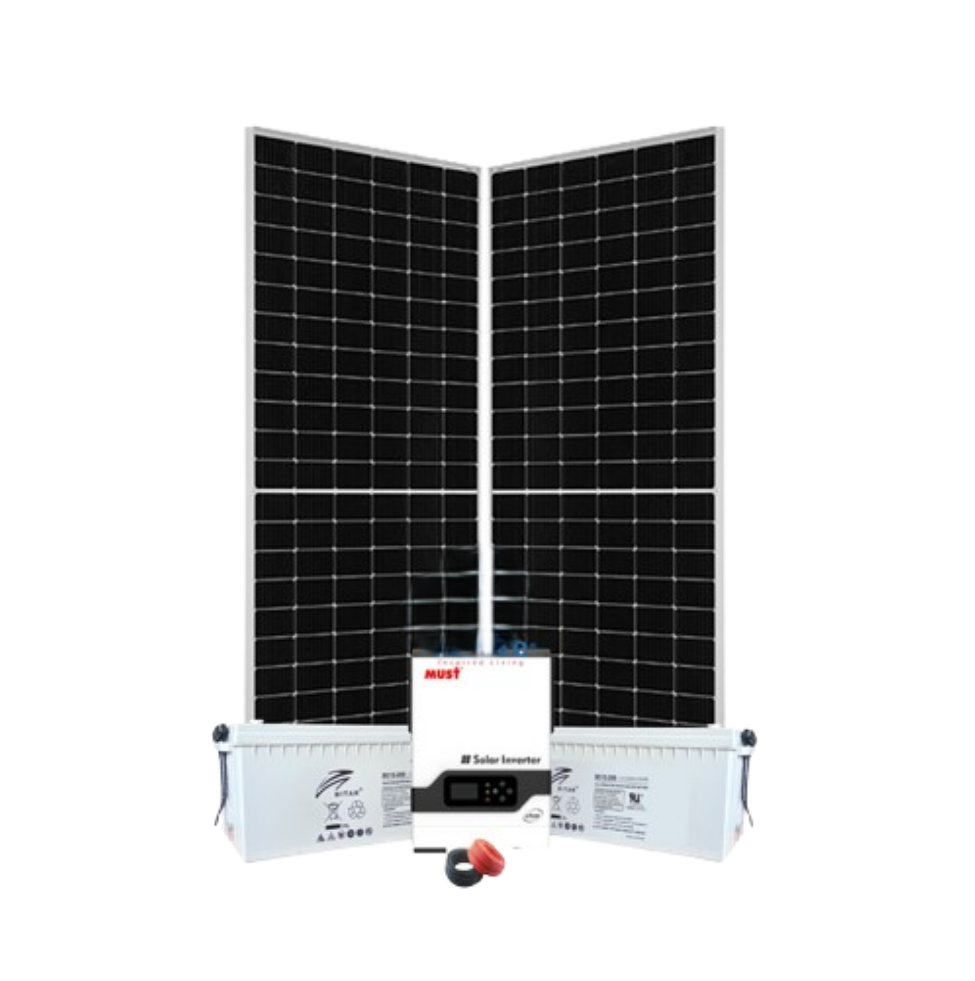 3.2kw Solar Power Kit 3200w 24v Ritar Battery Must Inverter