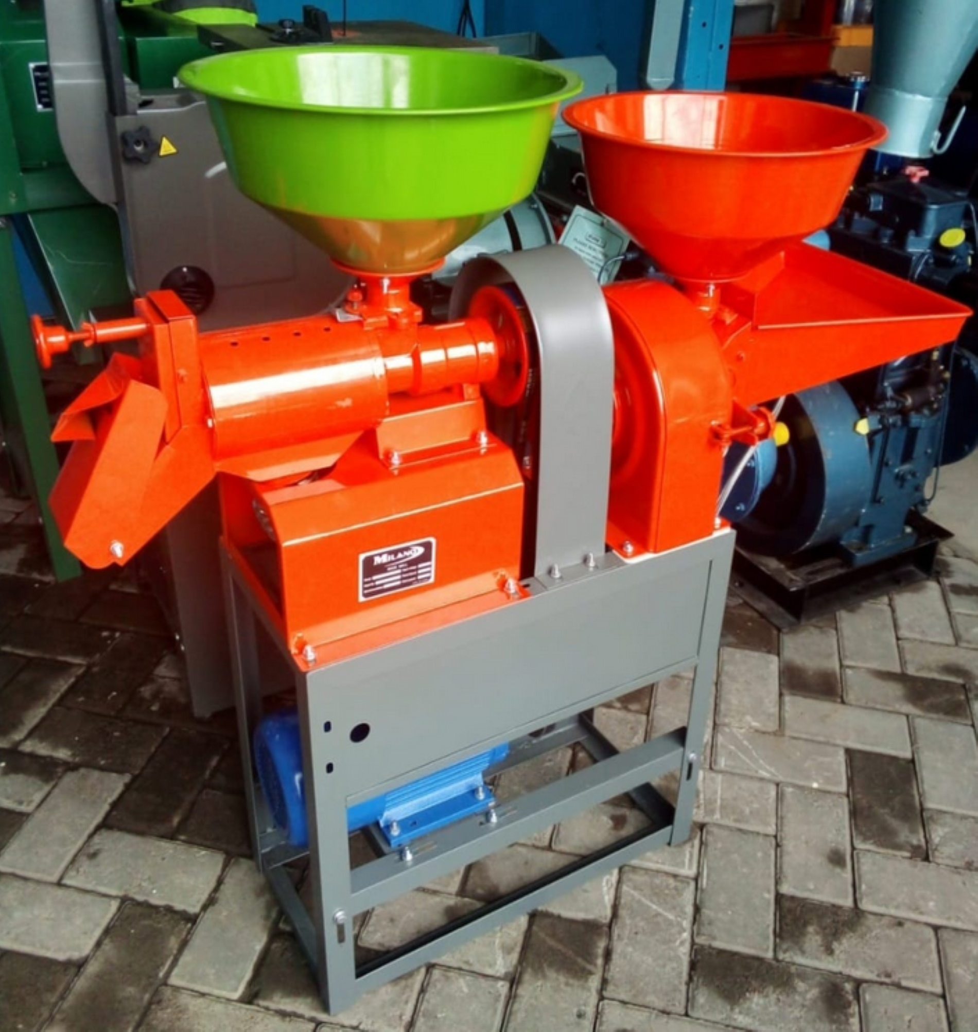 Rice and Maize Mill 200kg/hr Milano Italia MMRM With Motor - Image 5