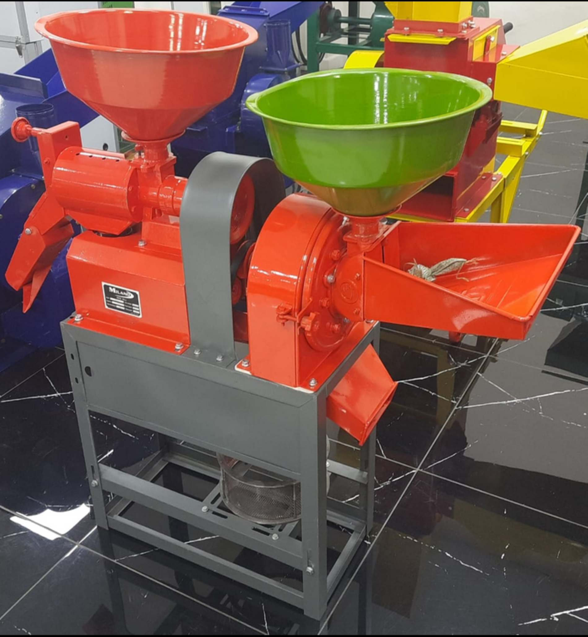 Rice and Maize Mill 200kg/hr Milano Italia MMRM With Motor - Image 4